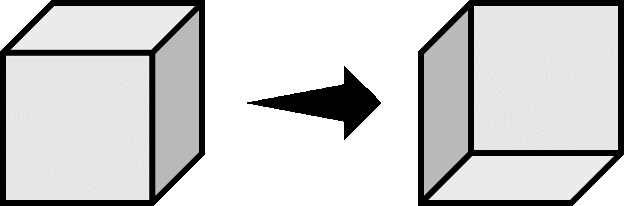 镜像变换造成的内凹渲染