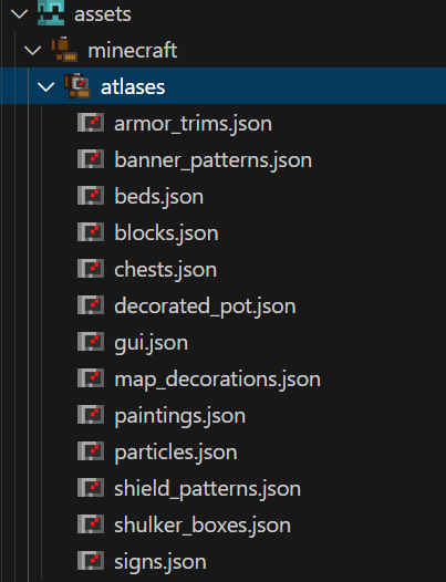 atlases中的配置文件